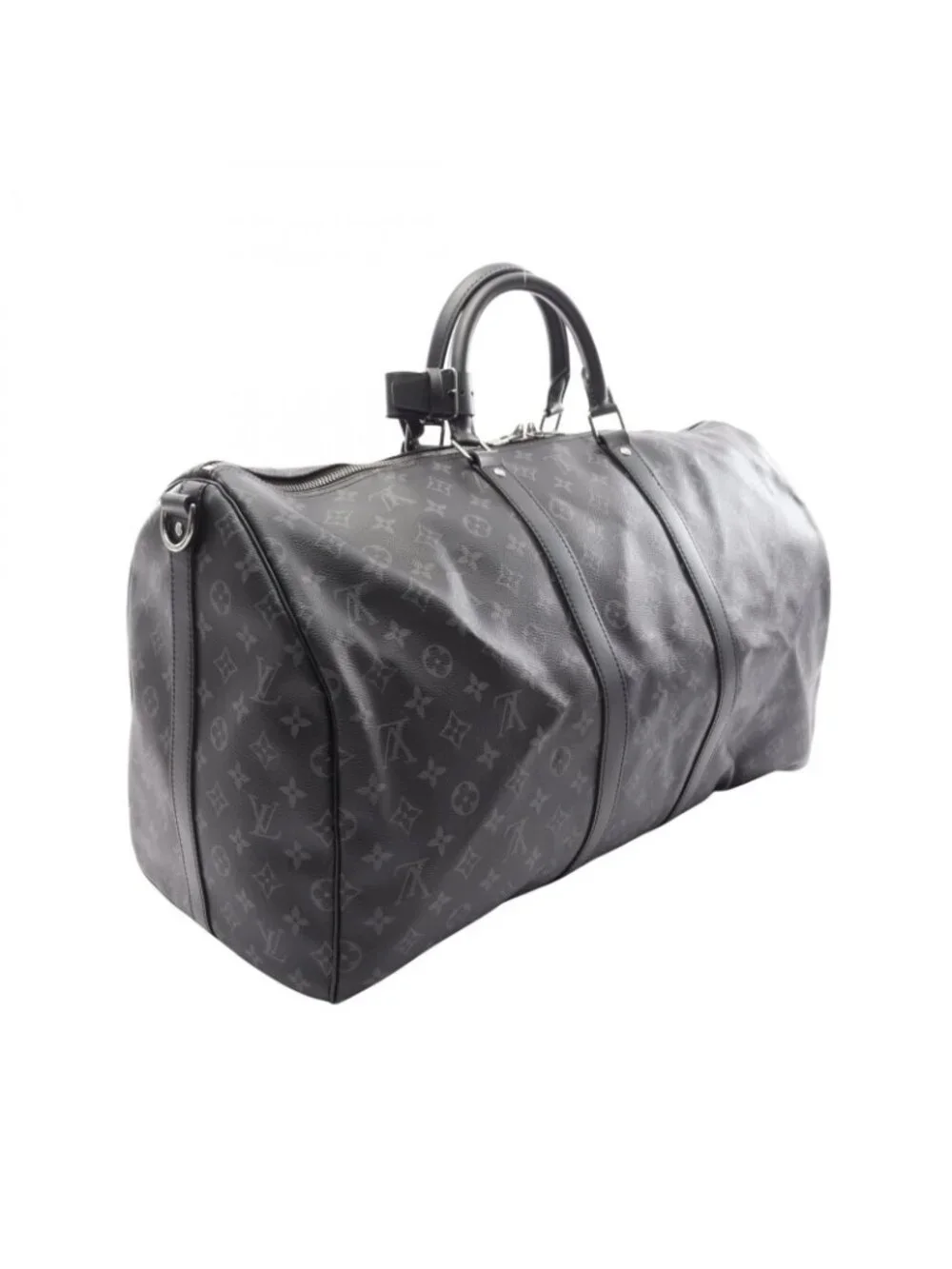 Louis Vuitton Boston Bag Keepall Bandouliere 55 2-Way Canvas Leather
